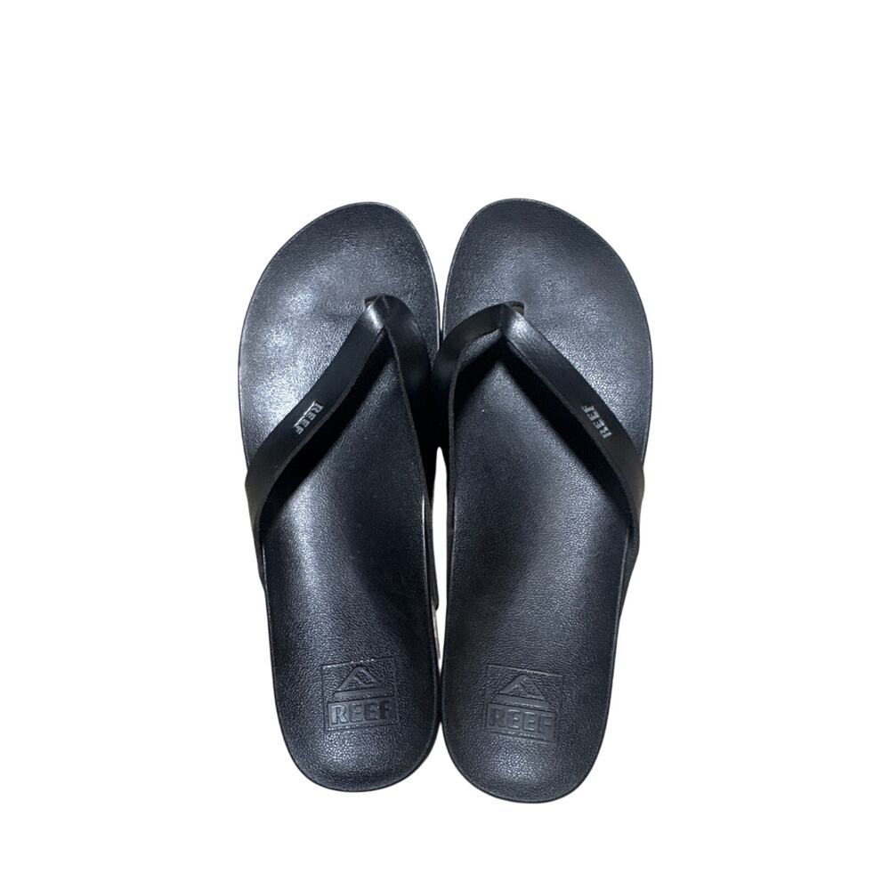 Reef Black Flip Flop Thong Sandals Womens Size 8 Beach